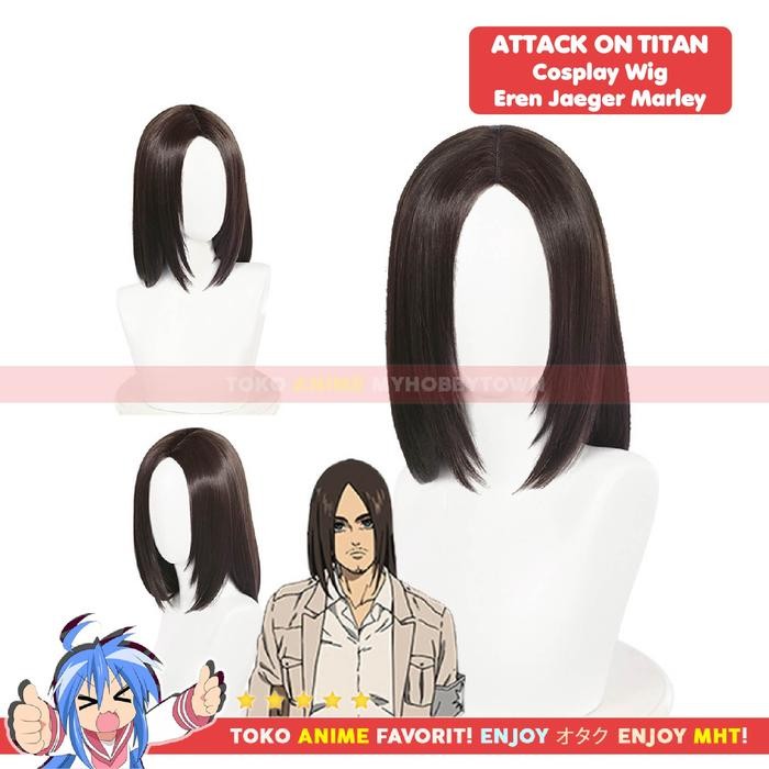Wig Cosplay Anime Attack On Titan AOT Eren Yeager Marley Final Season