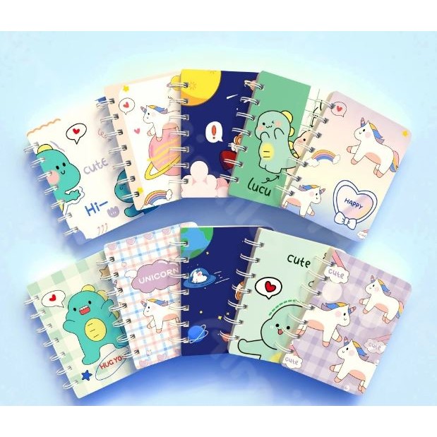 

Notebook Mini A7 - Buku Kecil Catatan - Scrapbook Mini - Buku Notes Kecil Alat Tulis Sekolah 50 Lembar