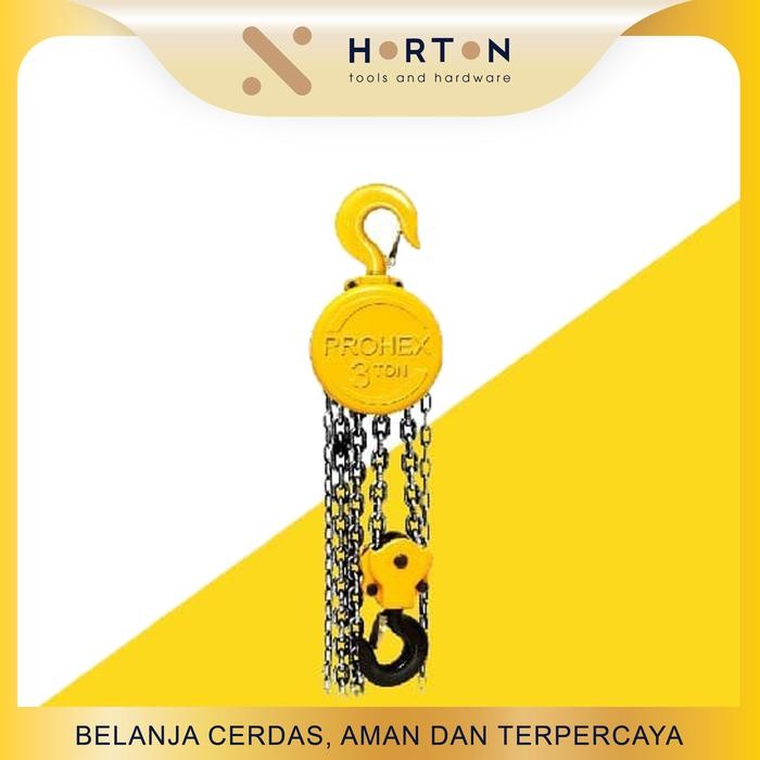 Terlaris Hasston Prohex Chain Block / Takel 1 Ton X 3 Meter