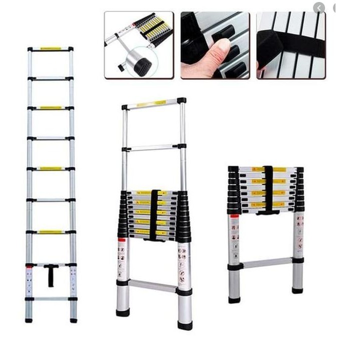 

Terlaris Tangga Teleskopik Aluminium Single 4.4 M Lipat