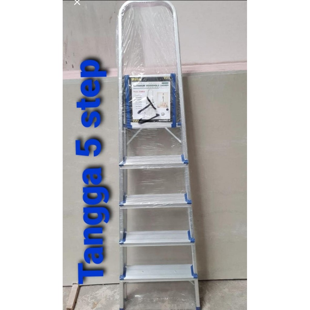 

Terlaris Promo Murah Tangga Rumah Lipat Alumunium 1.3 Meter 130 Cm 5 Step
