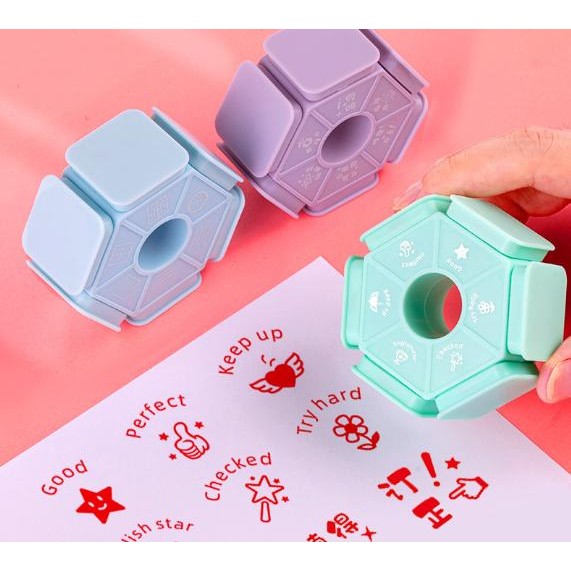 

Teachers Stamp / Reward Stamp / Stempel Penilaian Anak Sekolah / Alat Stempel Guru Praise Reward