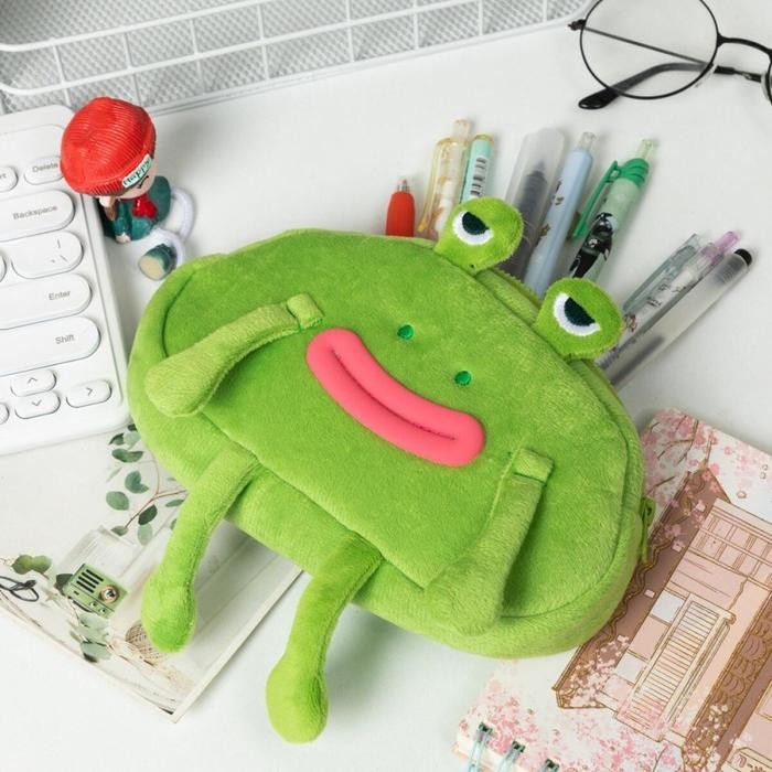 

Tempat Pensil Kotak Lucu Mulut Besar Tempat Pensil Anak Sekolah Funny Big Mouth Frog Kotak Pensil