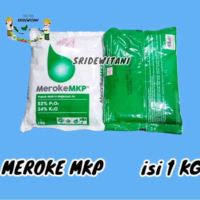 Pupuk MKP MEROKE 1 KG Kemasan Pabrik Tanaman MKP PAK TANI Kristal Tanah