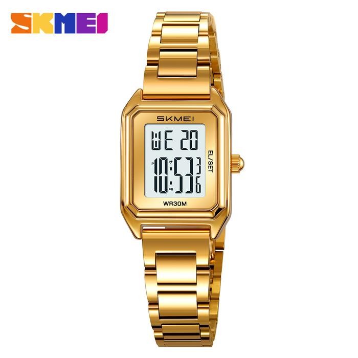 Jam Tangan Wanita Kecil Digital Tali Stainless Skmei 2493