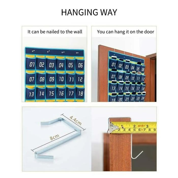 48 60 Tas Gantungan Tempat Rak HP Susun Multifunsgi Management Box Cell Phone Untuk Sekolah,