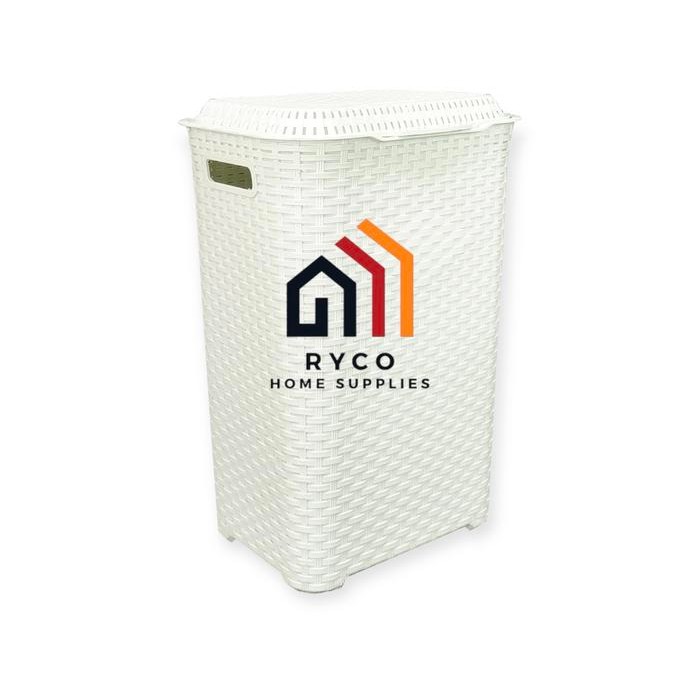 [MD] Keranjang Laudry Kotak/ Keranjang Laundry Motif Rotan Besar
