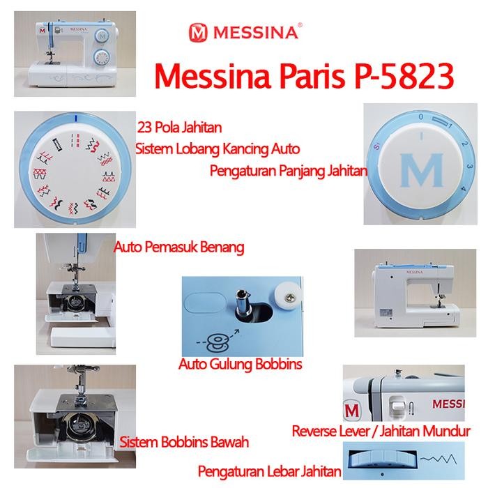 Mesin Jahit MESSINA P5823 (Portable)