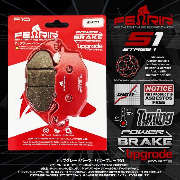 Kampas Rem Depan Fenrir S1 High Grade Untuk Motor Yamaha X-Max 250