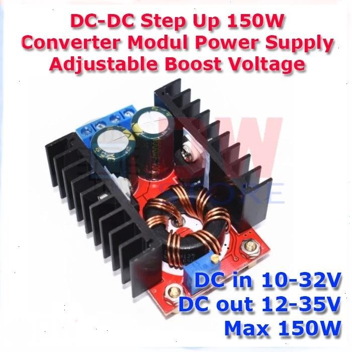 Step UP 150Watt Boost Converter 150W penaik tegangan DC 150 Watt step