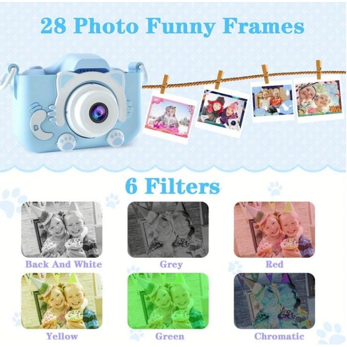 Kamera Anak Kamera Digital Selfie 2 Lensa Dual Kamera Kamera Selfie