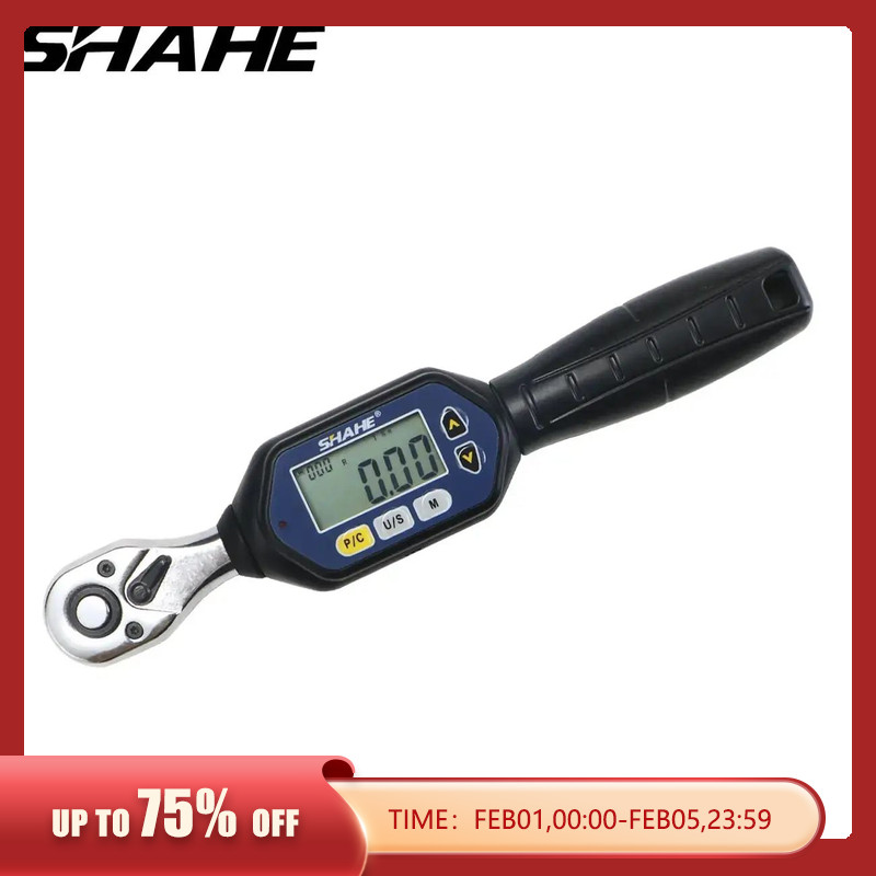 Shahe kunci Torsi Digital MINI, peralatan tangan kunci pas torsi