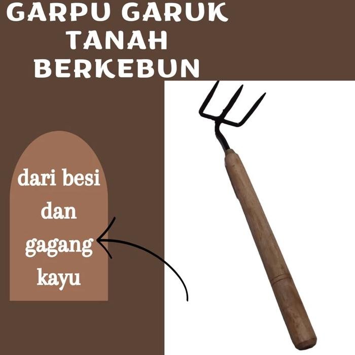 Garpu alat berkebun Garuk Tanah Tanaman/ garuk sampah garpu tanah kebu