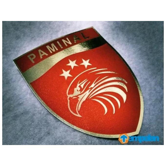 STIKER PAMINAL POLRI (TEMPEL DALAM KACA)
