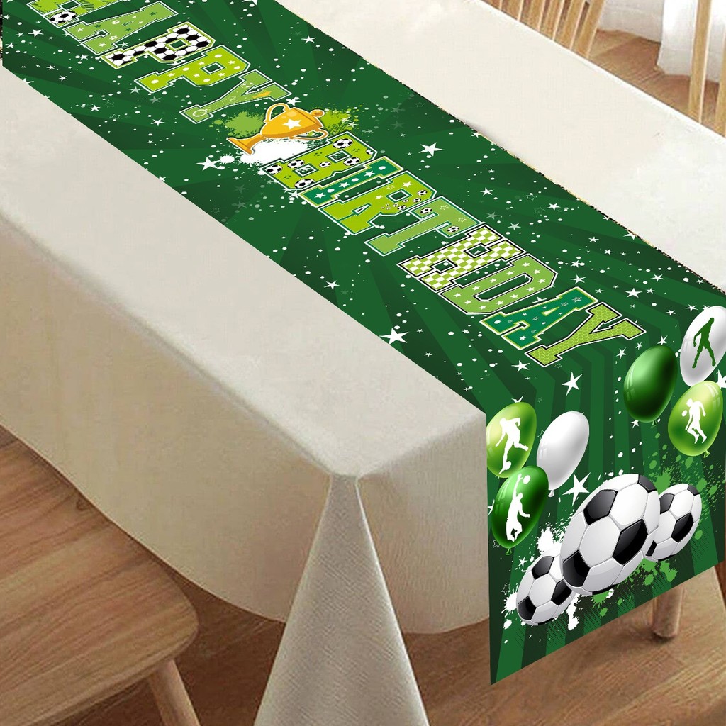1Pc Soccer/Football Party Table Flag Soccer Birthday Table Decorations Sports Theme Party Table