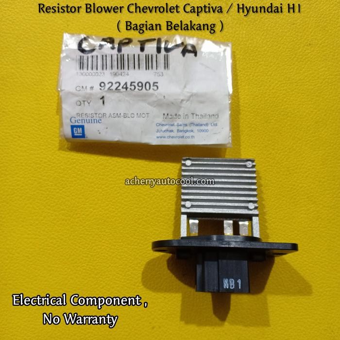 yang dicari@@@@] Werstan / Resistor Blower Chevrolet Captiva / H1 Bagian Belakang GM