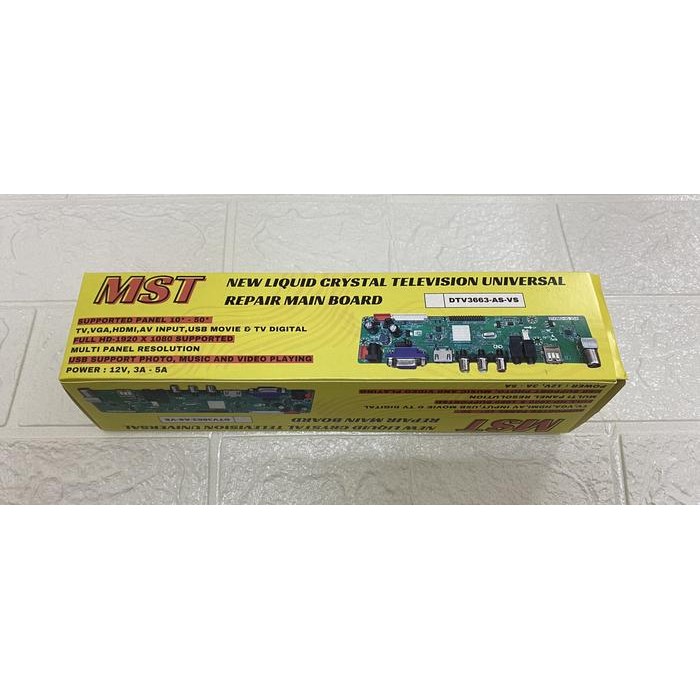 Project - Modul Pcb Kit Driver Lcd Led Universal Dtv3663 Untuk Digital Tv Dvb T2