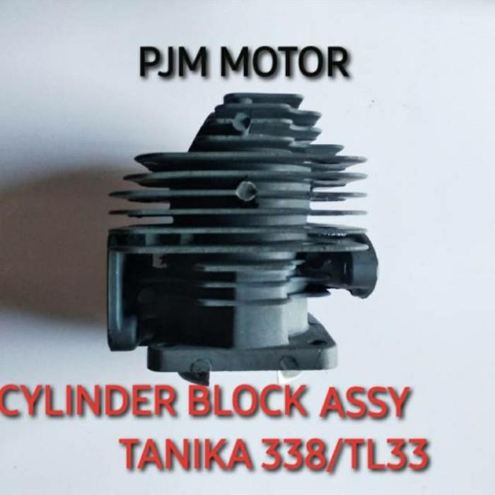 populer] TL33 Cylinder Block Boringan Blok Komplit Mesin Potong Rumput Tanika TL33 BG 330 338 Turbo