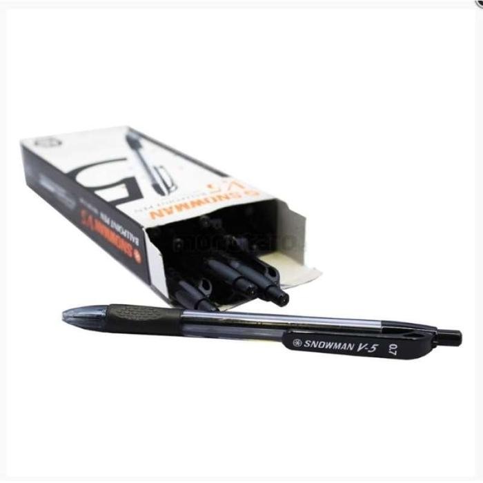 

FLASH SALE PULPEN SNOWMAN V5 0.7 MM LUSIN / BALL PEN 07 CETEK V 5 HITAM BIRU PAK