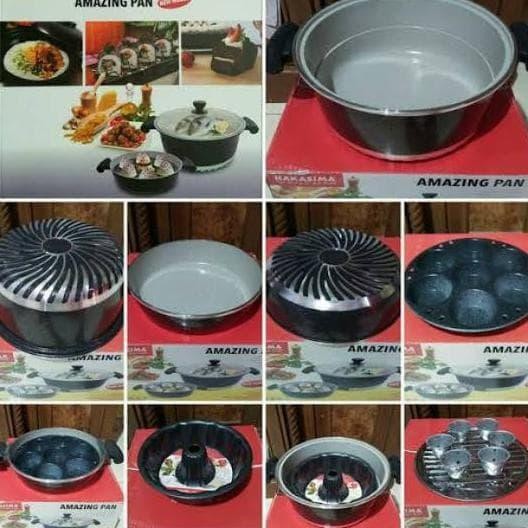 Hakasima New Amazing Pan Alat Masak Panci Set Penggorengan Serbaguna terlaris