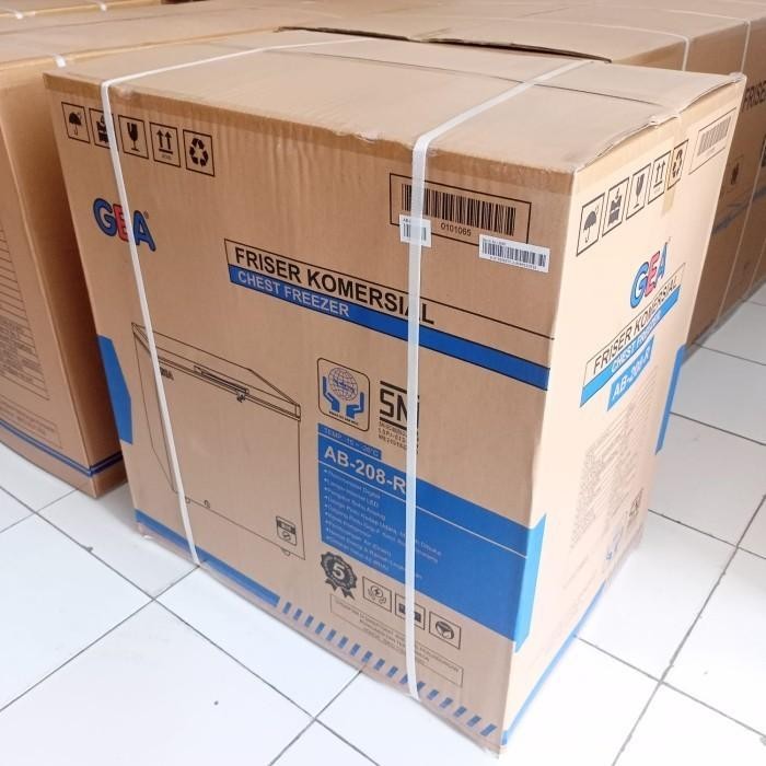 pat CHEST FREEZER GEA AB 208 R KULKAS BOX 200 LITER ORIGINAL