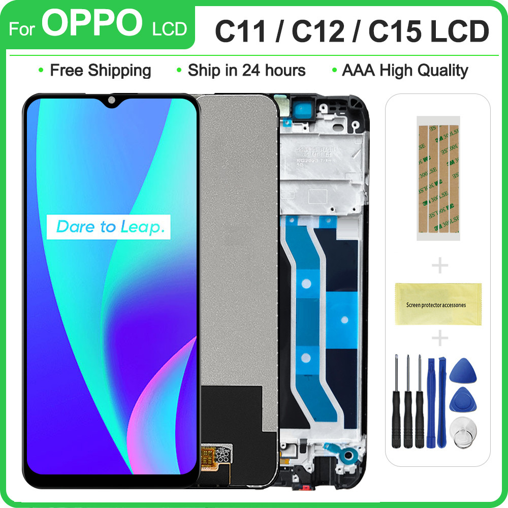 Original For Oppo Realme C11 RMX2185/C12 RMX2189 LCD Display Touch