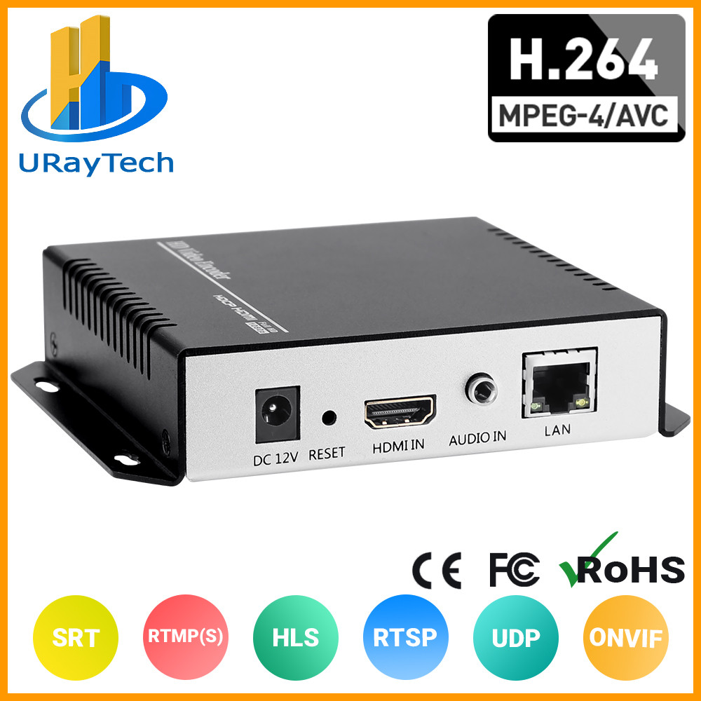 HEVC MPEG4 HDMI to IP Live Streaming Video Encoder H.264 RTMP Encoder