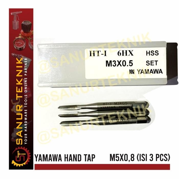 [Allthebest] Hand Tap YAMAWA M5 x 0.8 / M5 x 0,8 / M5x0.8 / M 5 x 0.8