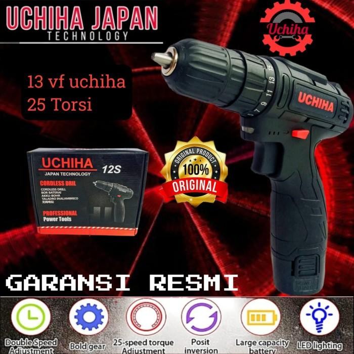 [Allthebest] bor obeng baterai mini cordless screwdriver UCHIHA electric sekrup