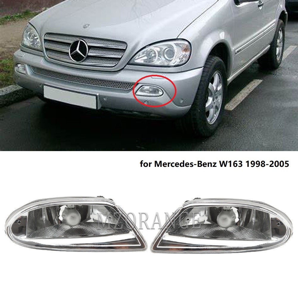 Fog Lamp Assembly for Mercedes-Benz W163 1998-2005 ML350 ML500 ML430 ML320 ML55 Foglight Headlight F