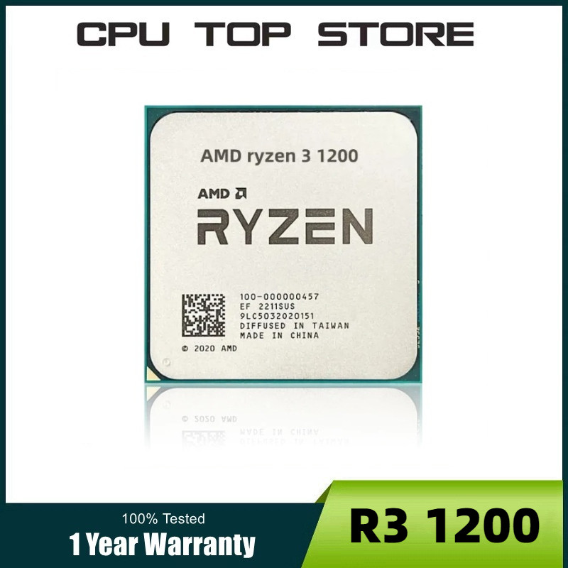 Amd Ryzen 3 1200 R3 1200 3.1Ghz 4-Core 4-Thread Cpu Processor Lga Am4