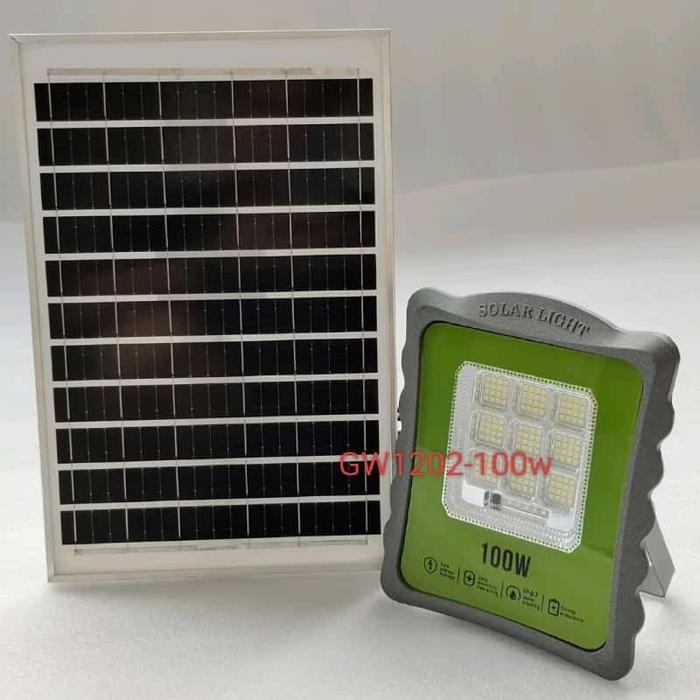 Lampu Tembak Solar Panel / Lampu Sorot Solar Cell Led 100W 100 Watt