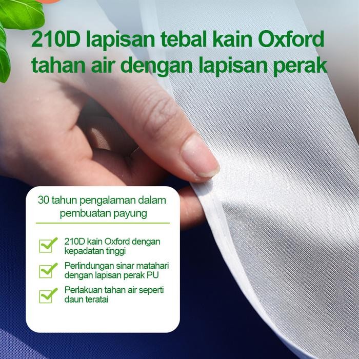 Payung Tenda / UV Anti Angin Tenda Taman Pantai Cafe Payung / Anti UV Anti Angin Payung Tenda