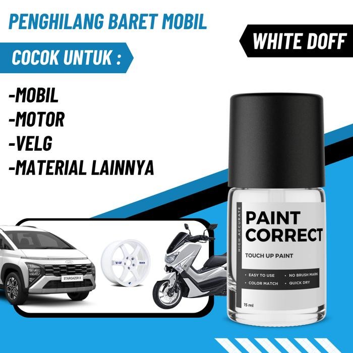 TERBARU CAT OLES PENGHILANG BARET MOBIL MOTOR WHITE MATTE DOFF PUTIH