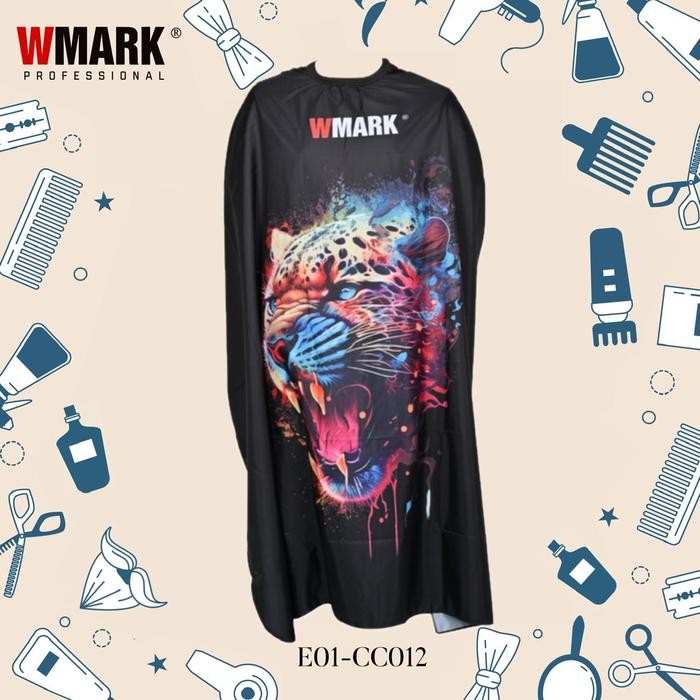 Kain Kep Kip Wmark Barbershop Hairdressing Cutting Cape 140 x 160 cm