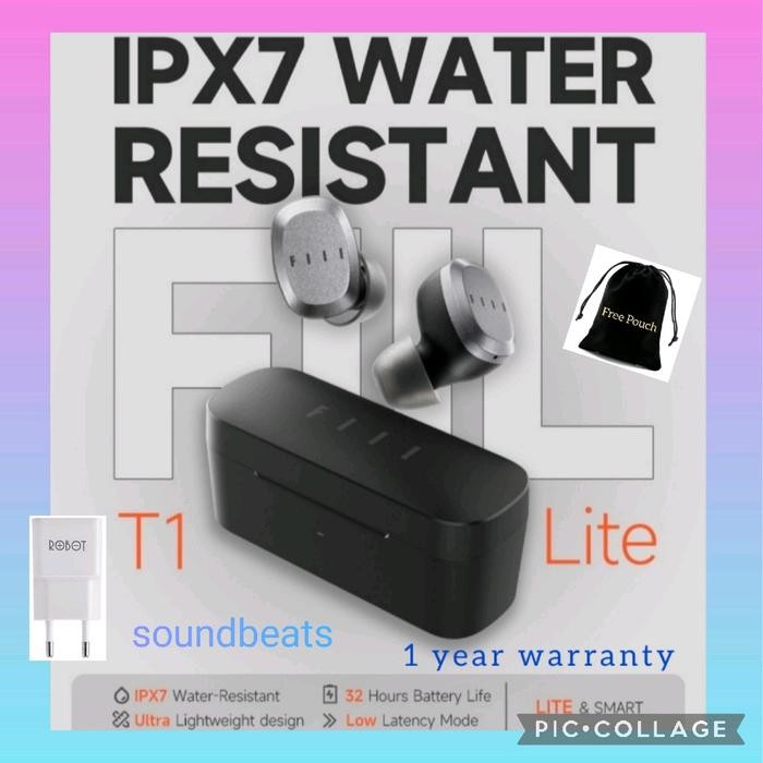 Fiil T1 Lite TWS Earphones Earbuds ENC Bluetooth 5.2 Gaming Sport IPX7 Earbud Earphone