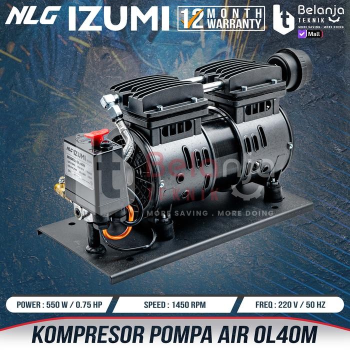 Cuci Gudang Izumi Nlg Mesin Kepala Kompresor Ol-40M Pompa Air Oilless Jet Pump Jetpam Ol40