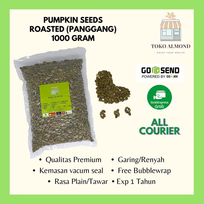 

Pumpkin Seed Matang 1kg (Roasted) Biji labu kuning