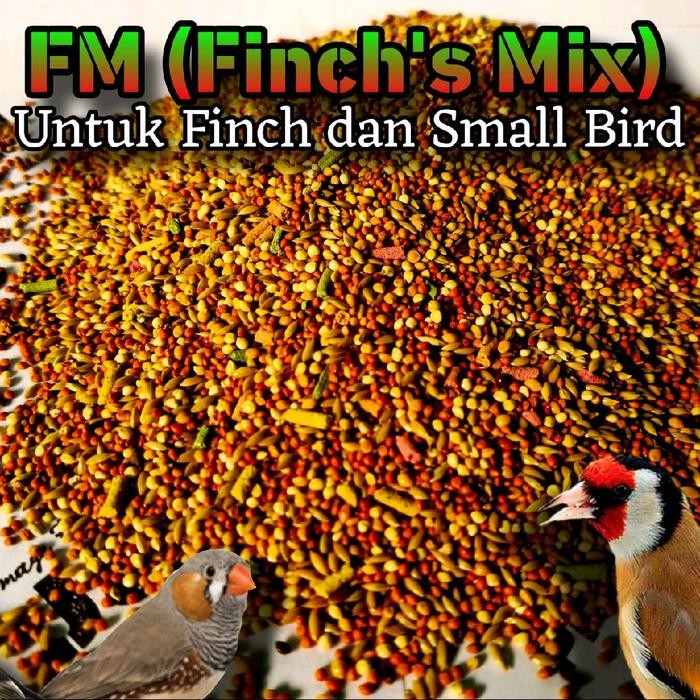 

pakan ternak finch kenari emprit blackthroat J&J finch mix 10kg Sangrai Seed
