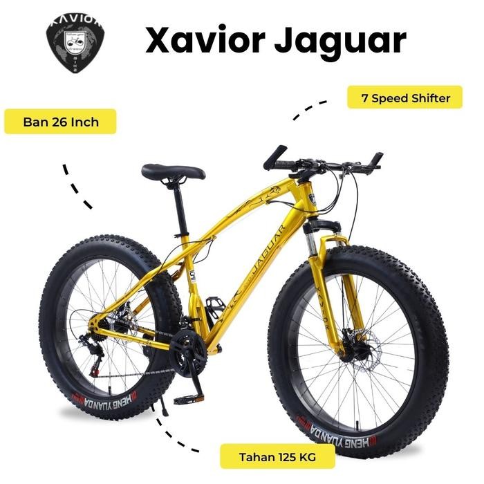 Sepeda MTB Fat Bike 26 inch Xavior XVCM SUPER JAGUAR 21 speeds