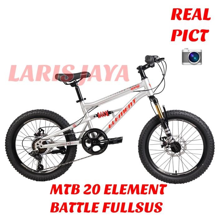 SEPEDA GUNUNG 20 INCH FULLSUS ELEMENT BATTLE MTB 20 INCH ELEMENT FULLSUS BATTLE 20 INCH