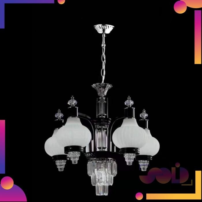 Lampu gantung minimalis (60380/5+1 CHBK)