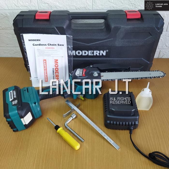 MODERN M58 CHAINSAW CORDLESS MINI MODERN M58 GERGAJI BATERAI MINI 20V