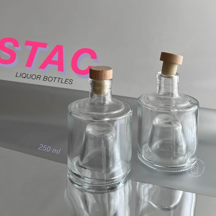 (Allthebest) Botol kaca liquor STAC bottle - botol kaca liquor STAC