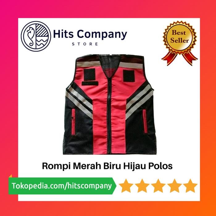 Rompi Merah Hijau Biru los Safety Patwal Ambulance Security