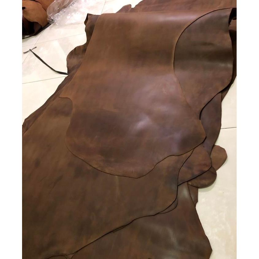 PREMIUM Kulit sapi Asli lembaran Crazy horse