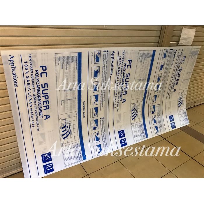 PREMIUM Polycarbonate Sheet 2mm / Polikarbonat Lembaran / Polikarbonat Clear
