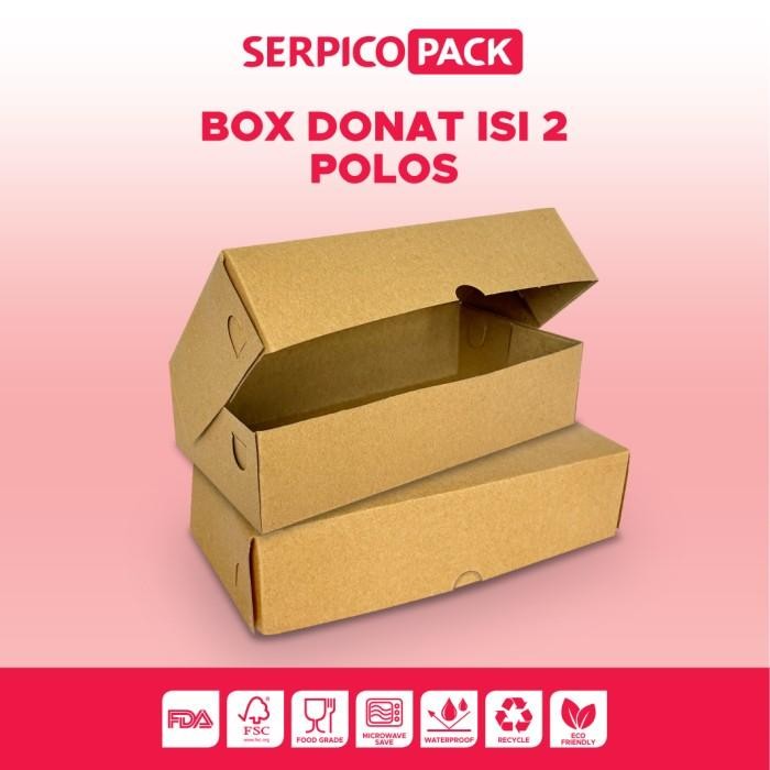 (Expert) Dus Donat Isi 2 / Dus Brownies 20x10x5 / Dus Brownies Box 20x10