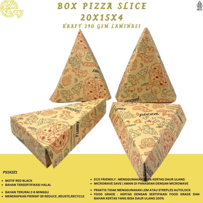 (Expert) Dus Pizza Slice Box Pizza Segitiga Dus Crepes (PS1K2Z1)