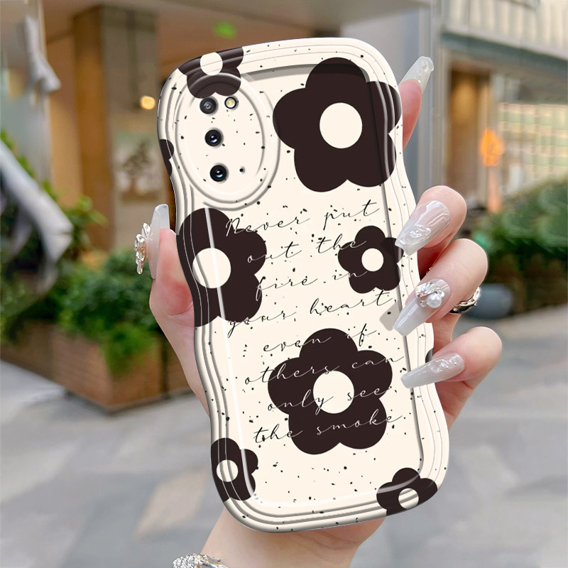 Casing Hp Untuk Samsung Galaxy S20 S20 Plus S20 Ultra S20 FE Case Krim gelombang Softcase Silikon Ke